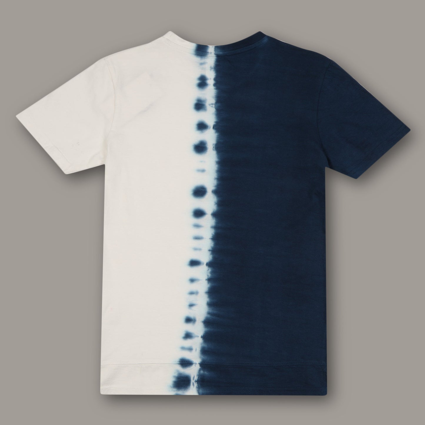 Boys Tie & Dye Navy Longline Drop Shoulder T-Shirt