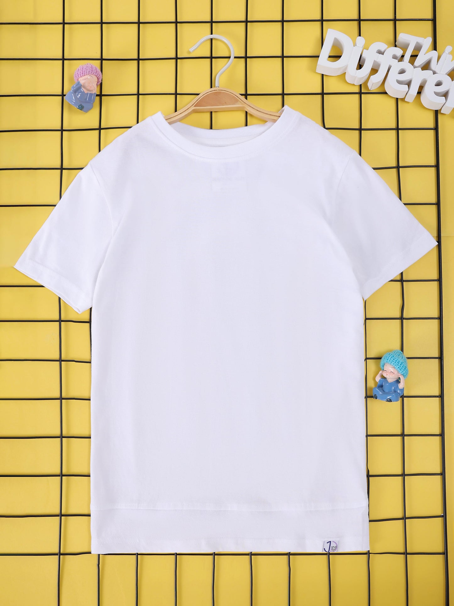 Boys Printed White Longline Drop Shoulder T-Shirt