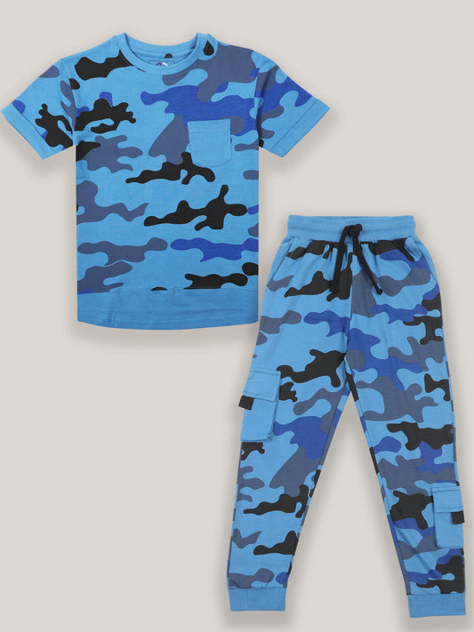 Boys Blue Regular fit Co-Ord Set