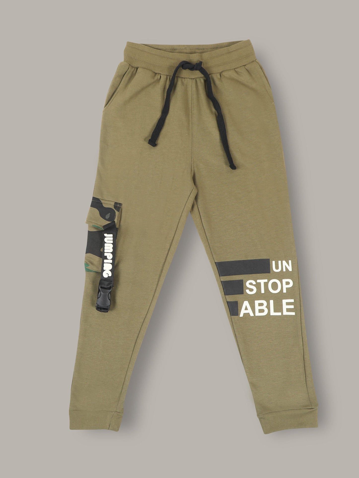 Boys Olive Regular fit Co-Ord Set