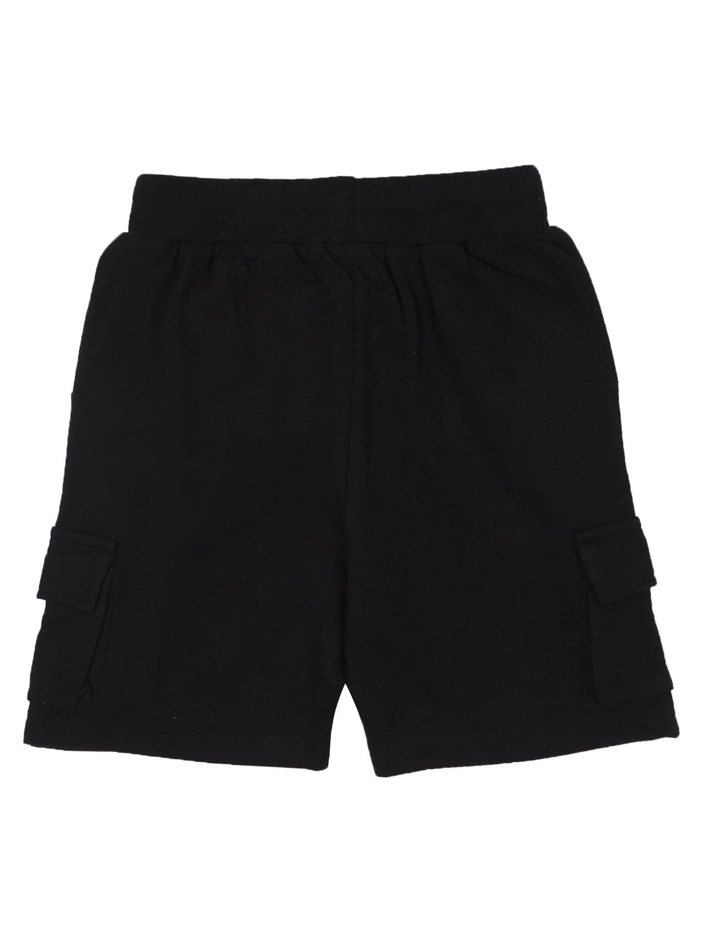 Boys Solid Regular fit Black  Shorts