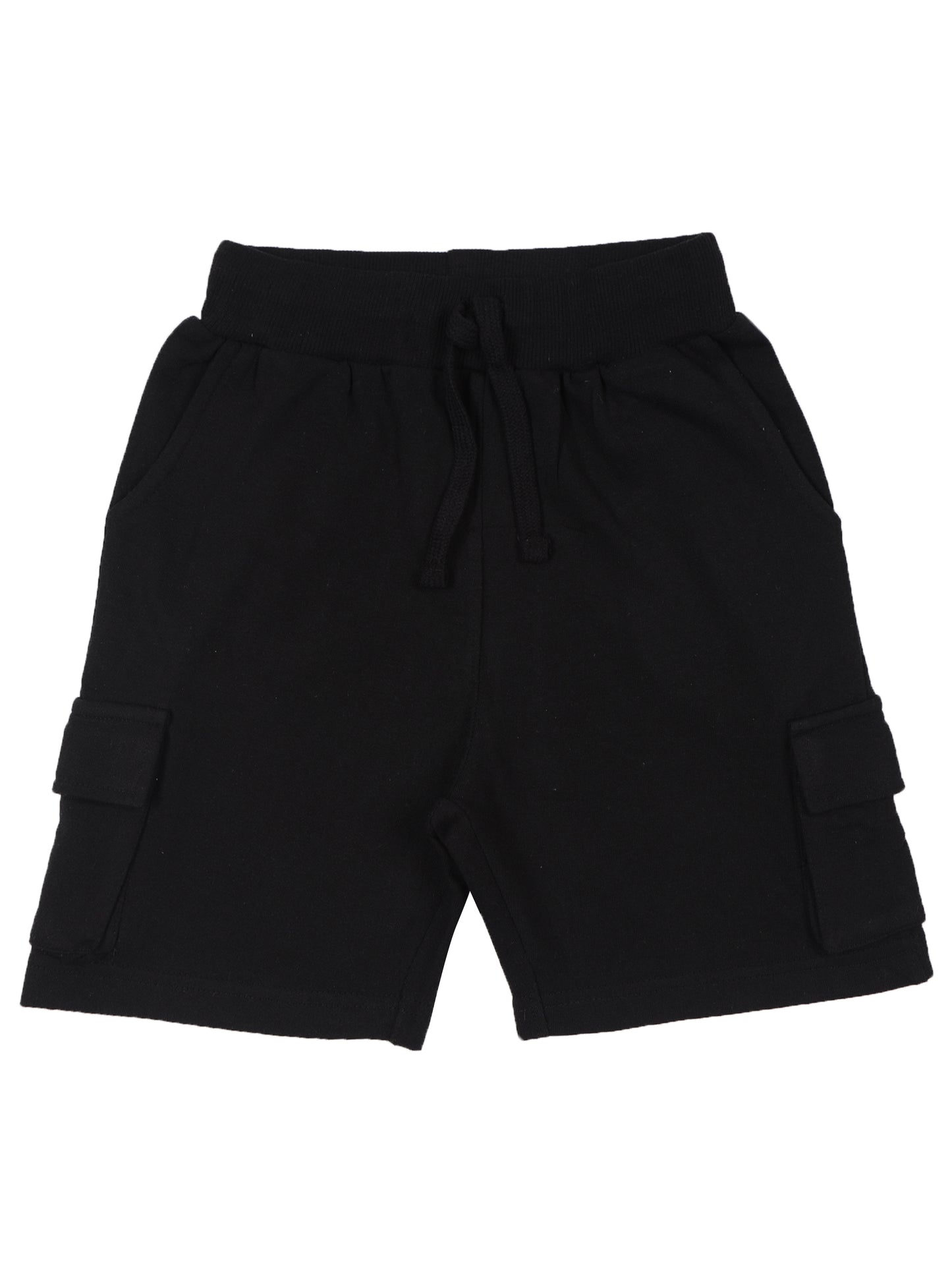 Boys Solid Regular fit Black  Shorts