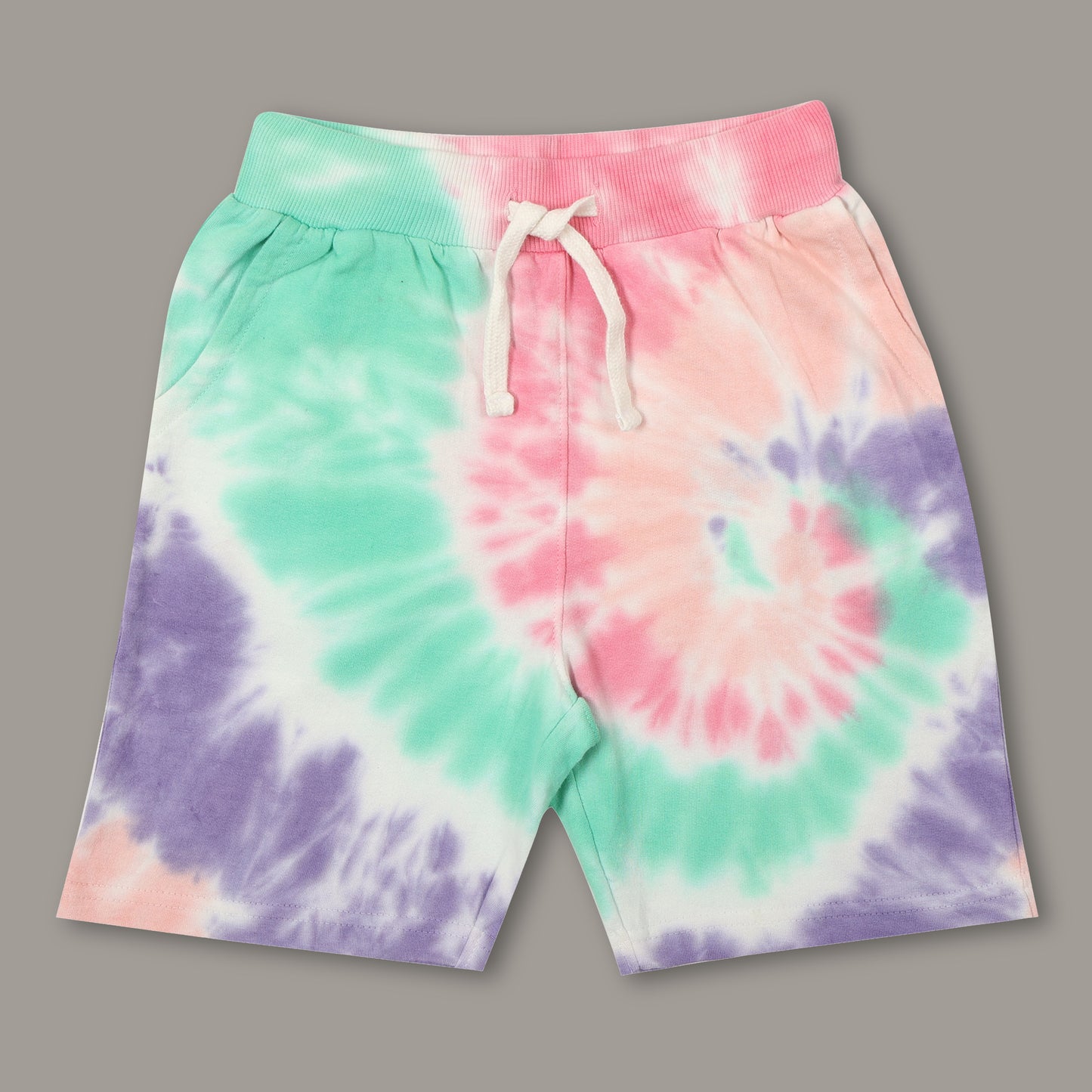 Boys Tie & Dye Regular fit Multi Color  Shorts