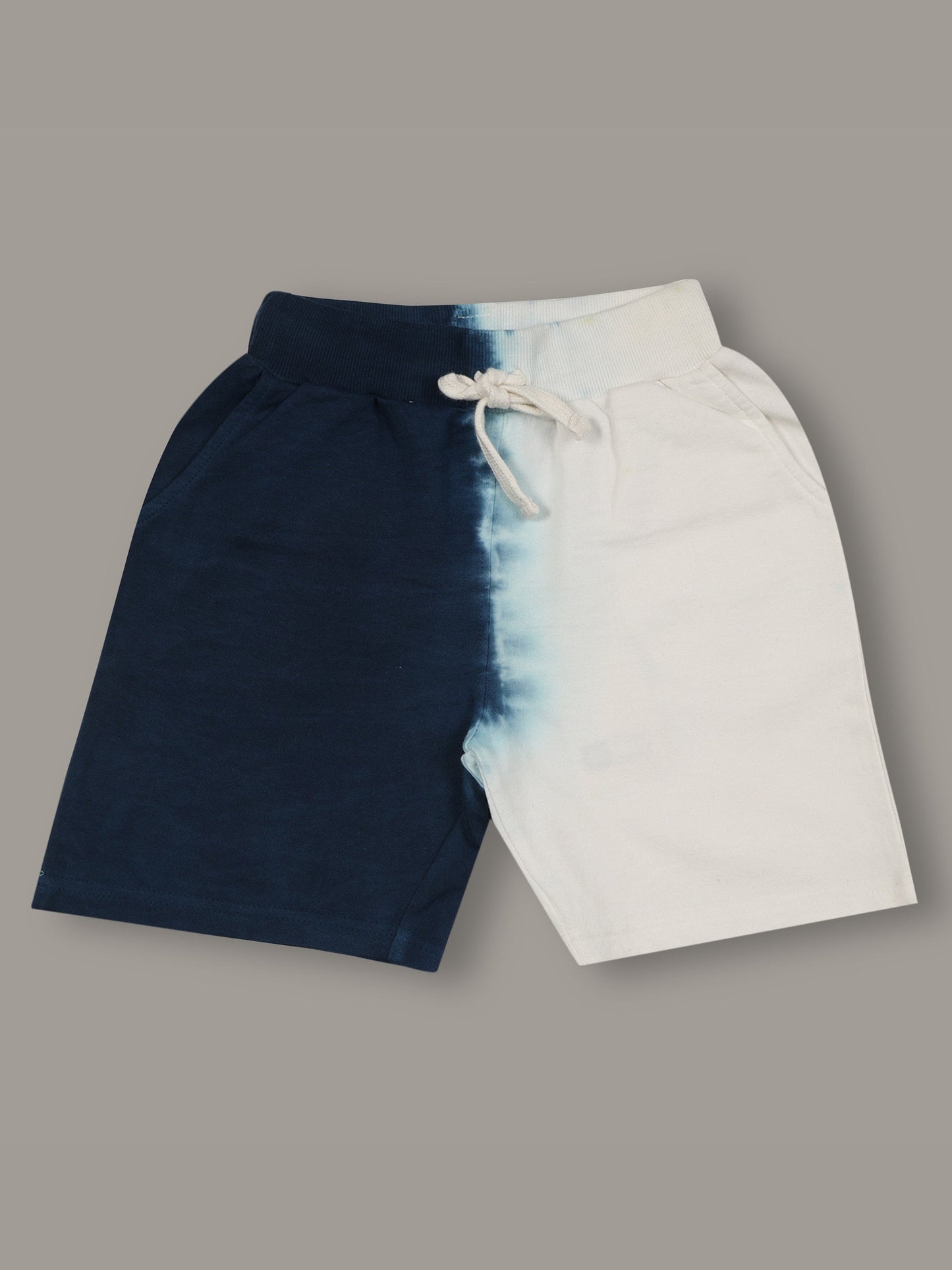 Boys Tie & Dye Blue Regular fit Shorts