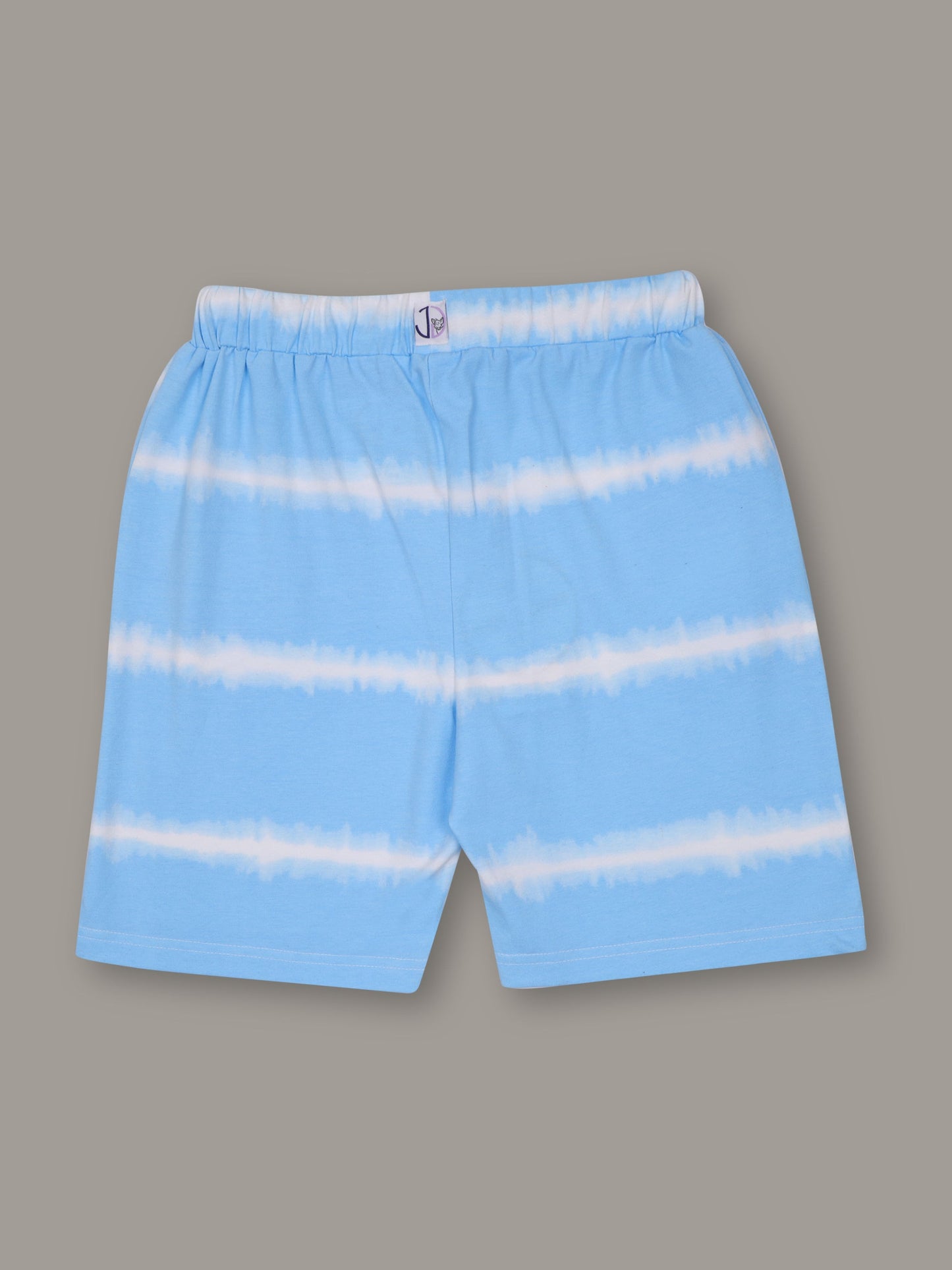 Boys Tie & Dye Blue Regular fit Shorts