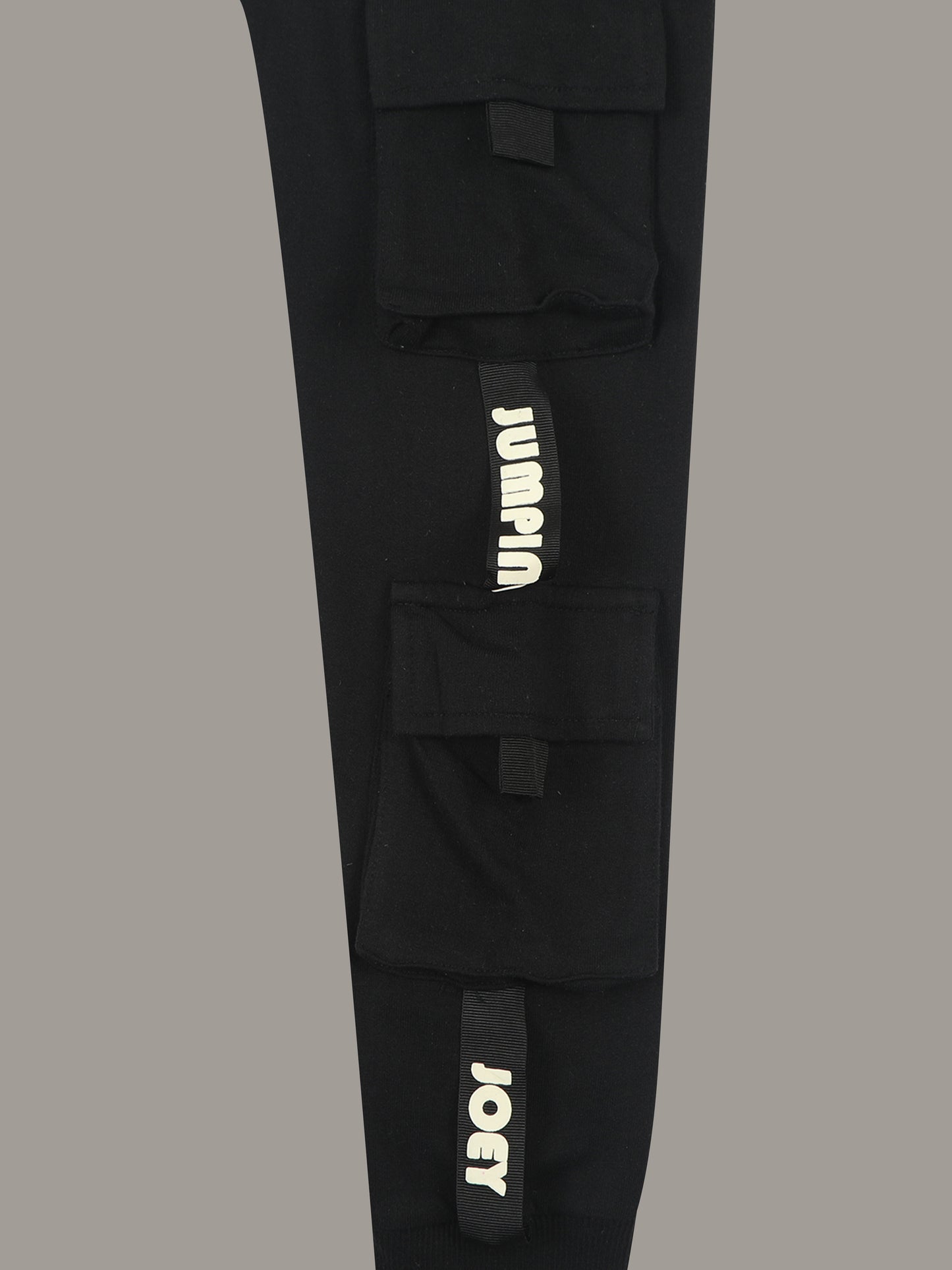 Boys Solid Regular fit Black  Trackpant