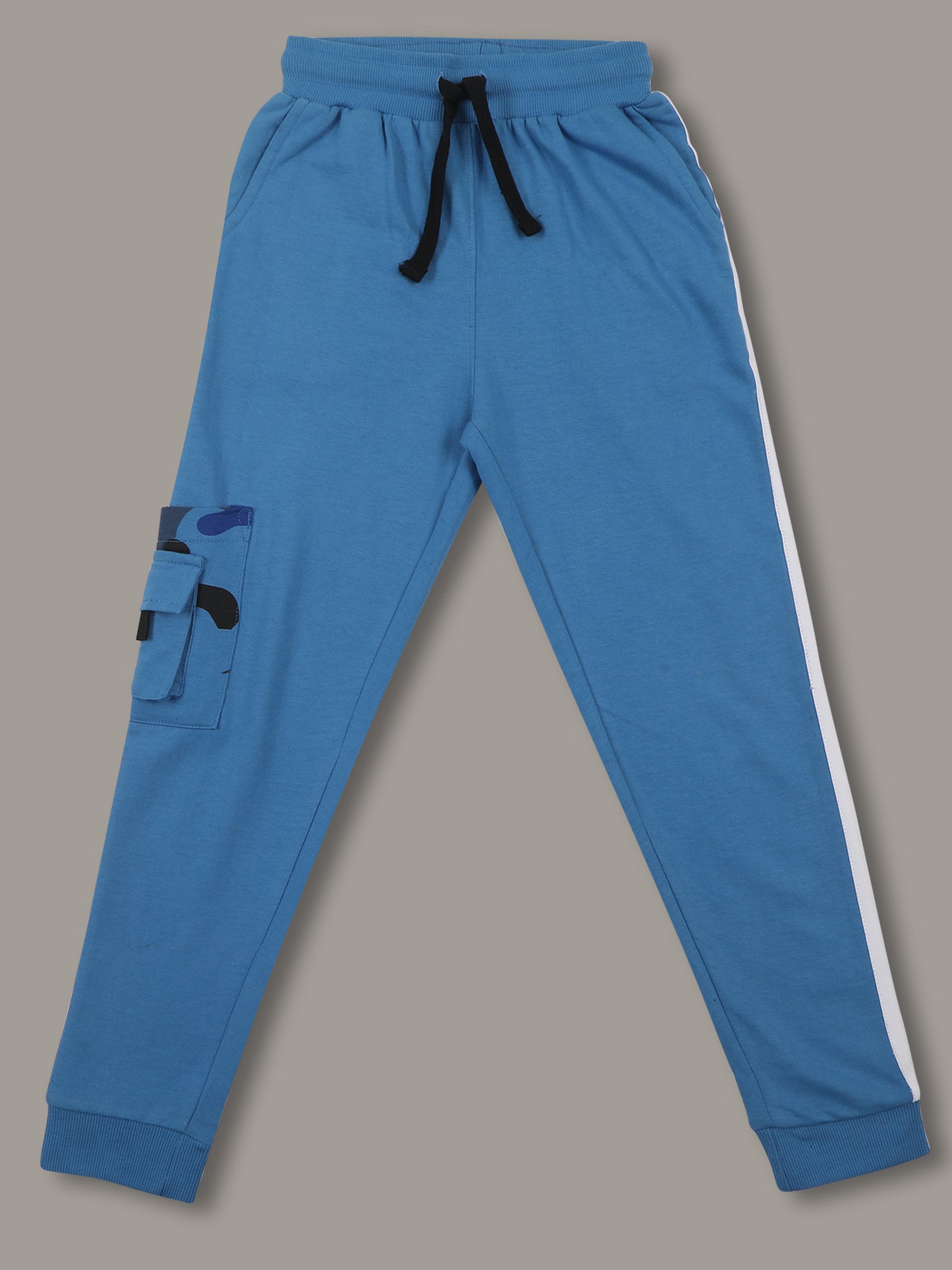 Boys Solid Regular fit Blue  Trackpant