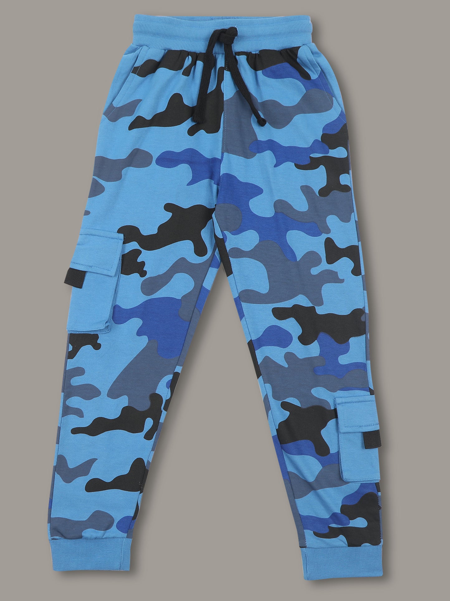 Boys Printed Regular fit Blue  Trackpant