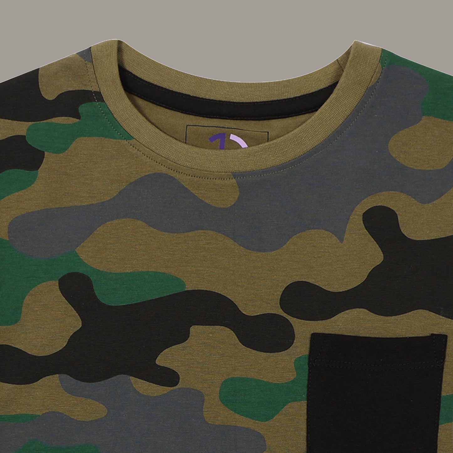 Camo Print Short Sleeve T-shirt