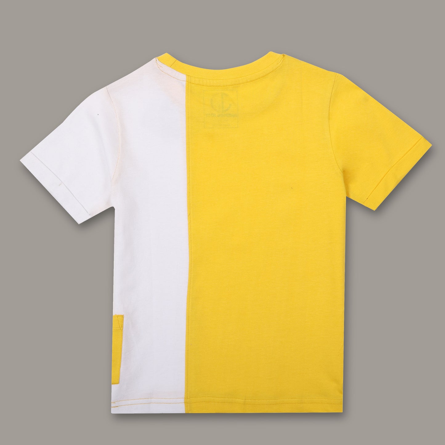 Boys Colorblock Regular fit Yellow  T-Shirt