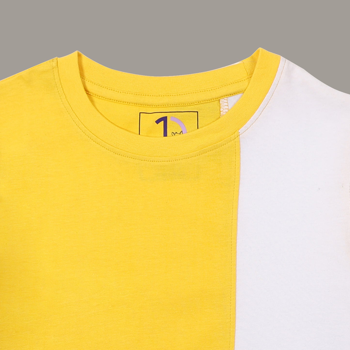 Boys Colorblock Regular fit Yellow  T-Shirt