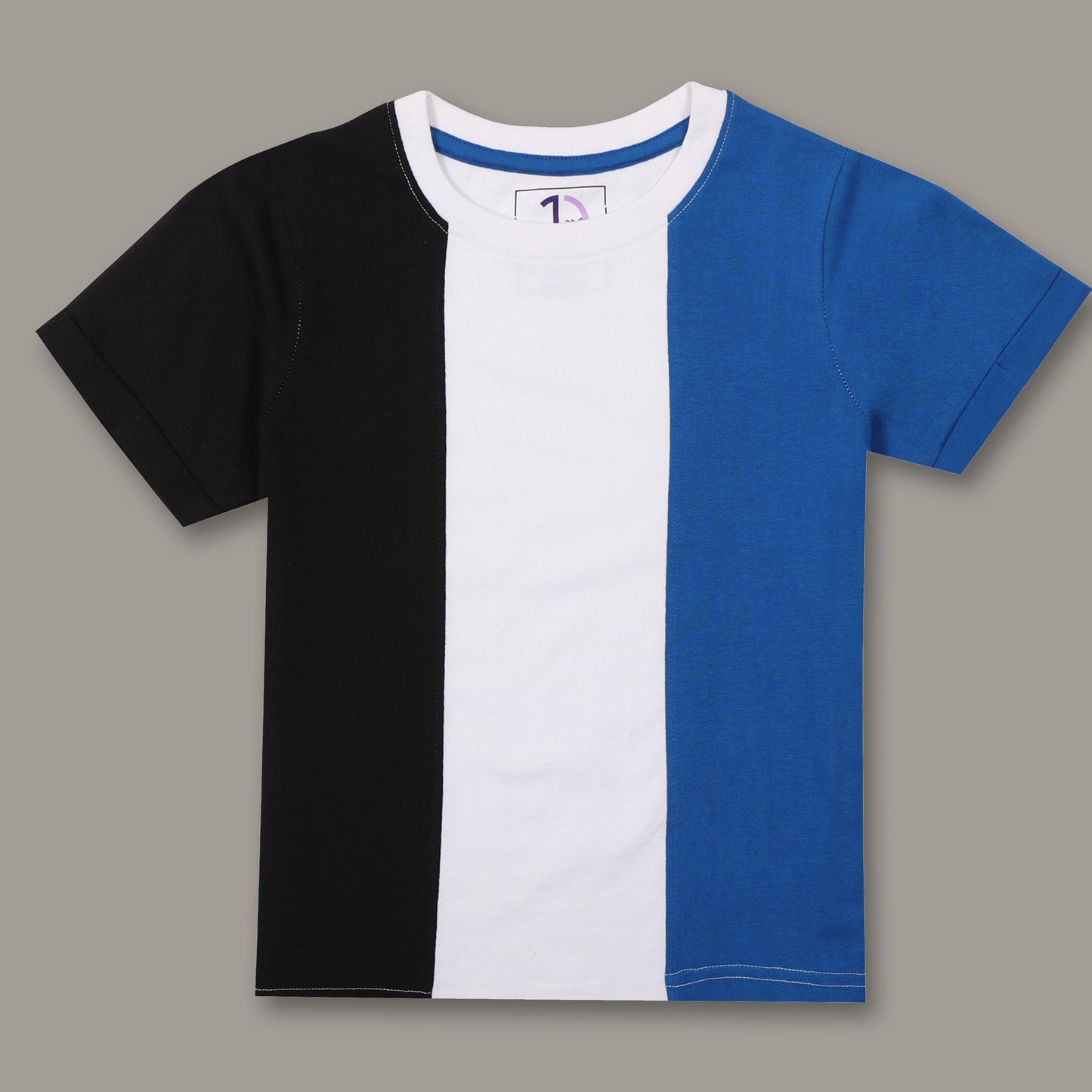 Boys Colorblock Regular fit Multi Color  T-Shirt