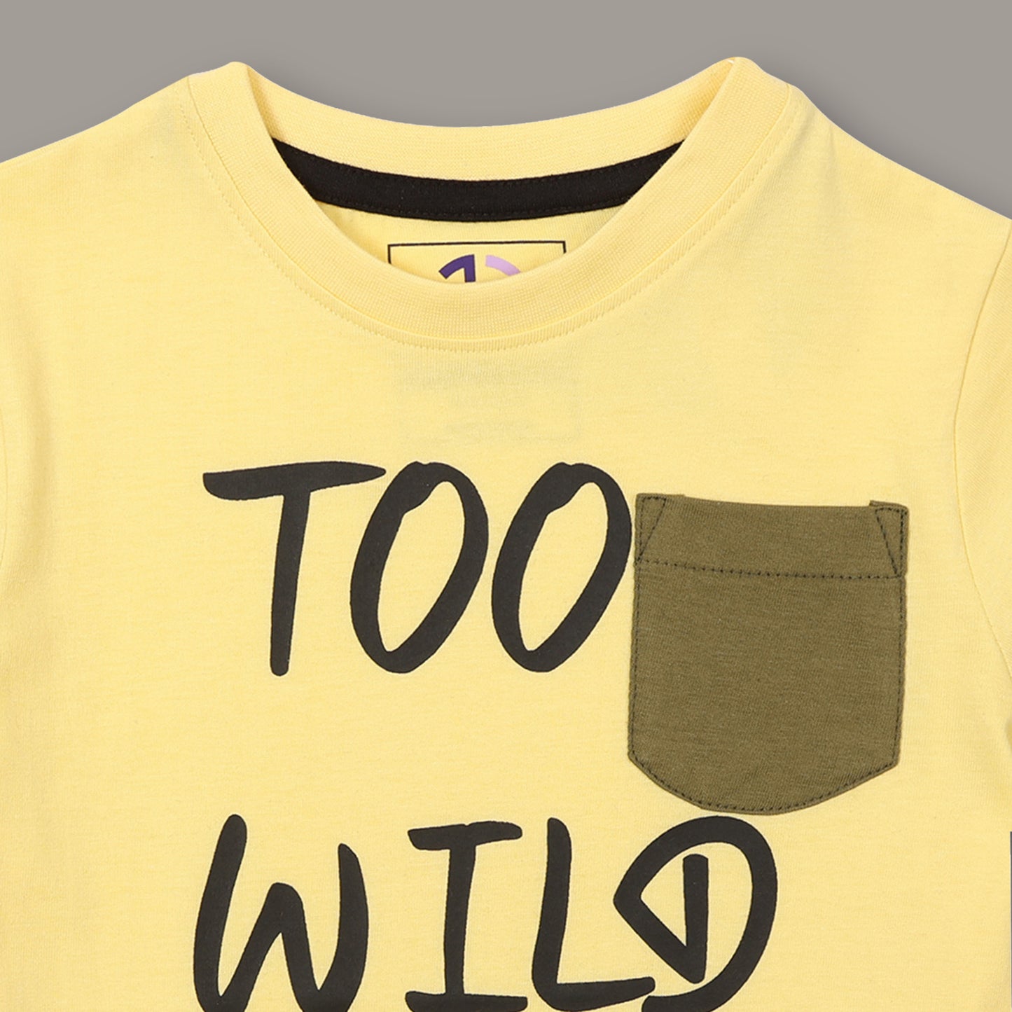 Boys Printed Regular fit Lt. Yellow  T-Shirt