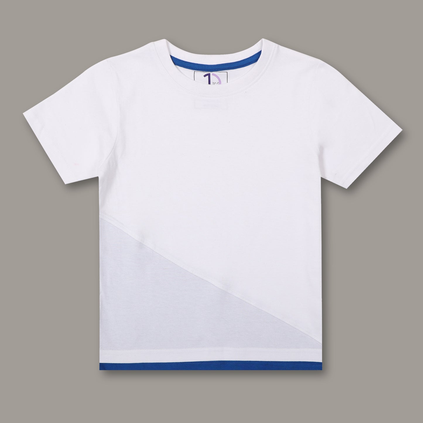 Boys Solid Regular fit White  T-Shirt