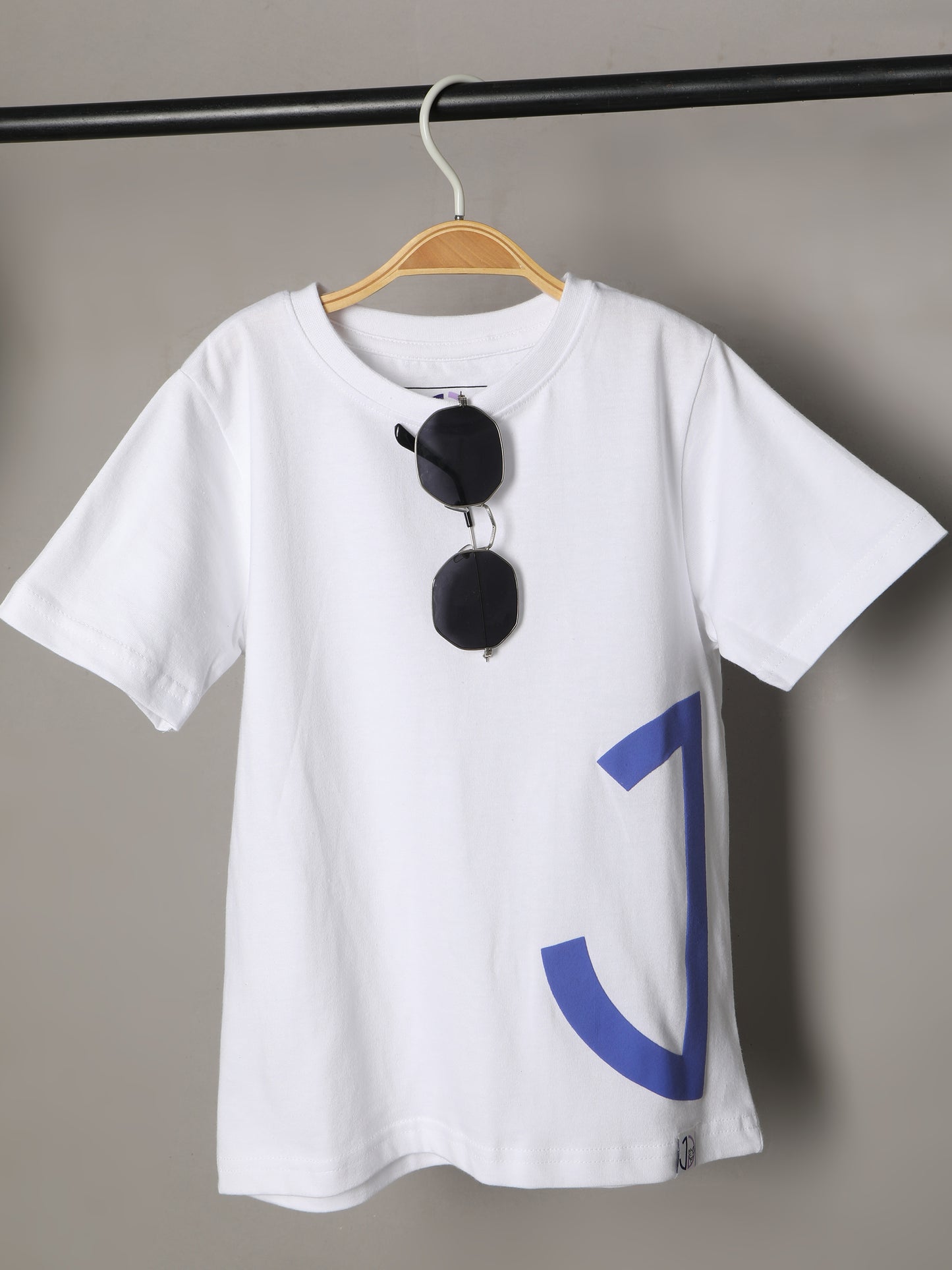 Boys Printed Regular fit White  T-Shirt