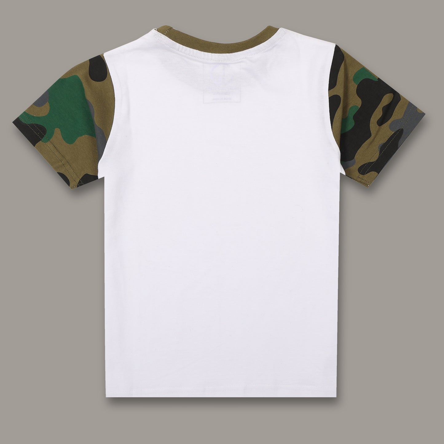 Boys Solid Regular fit White  T-Shirt