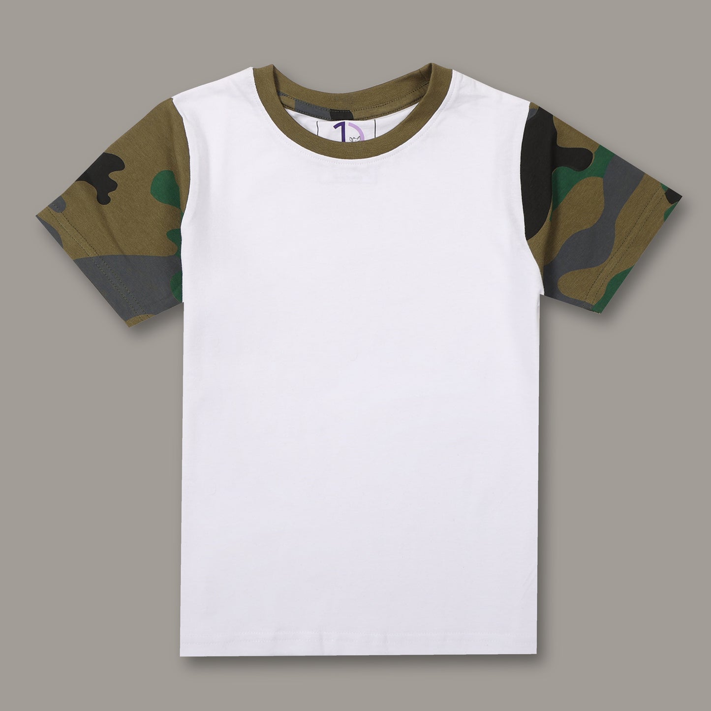 Boys Solid Regular fit White  T-Shirt