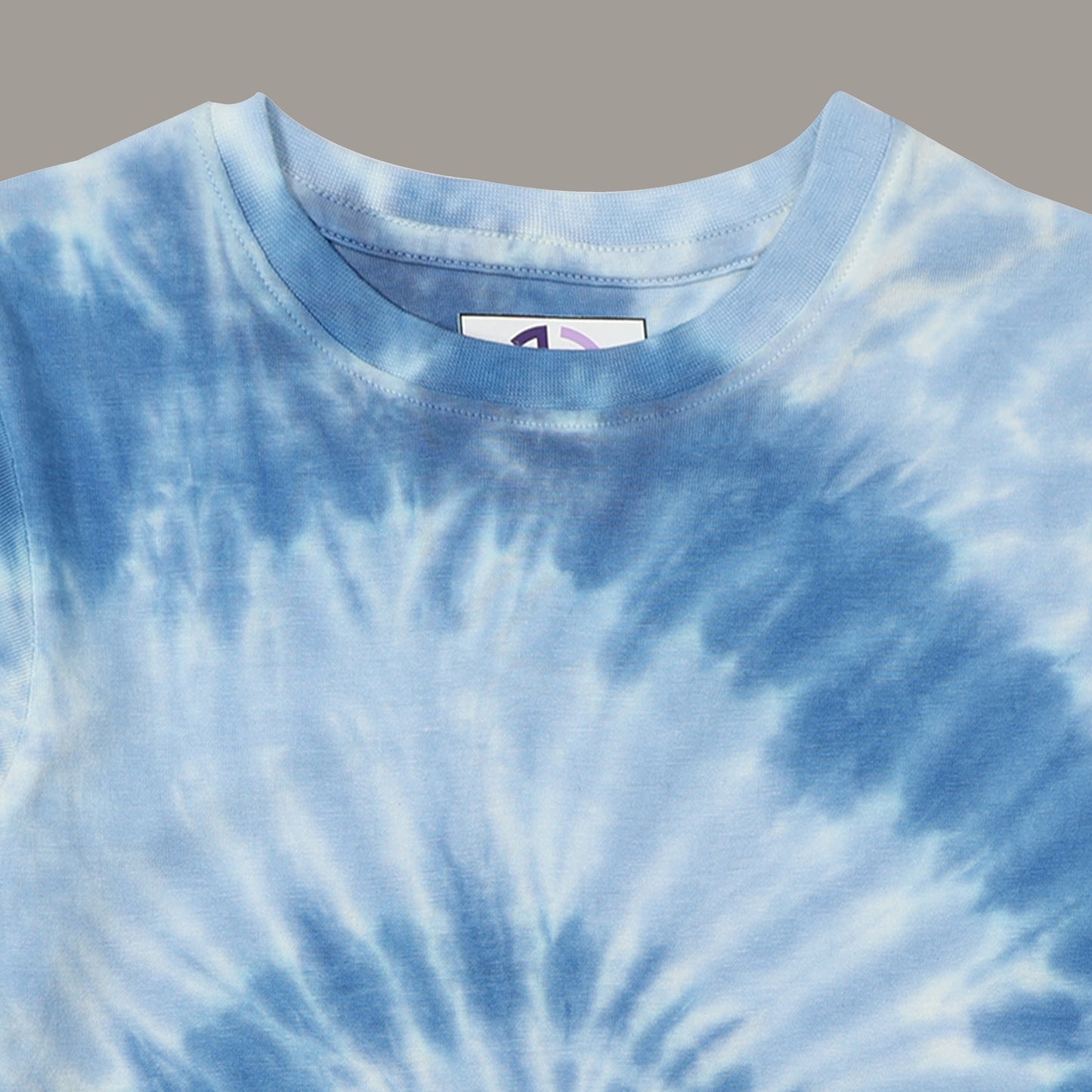 Boys Tie & Dye Regular fit Multi Color  T-Shirt