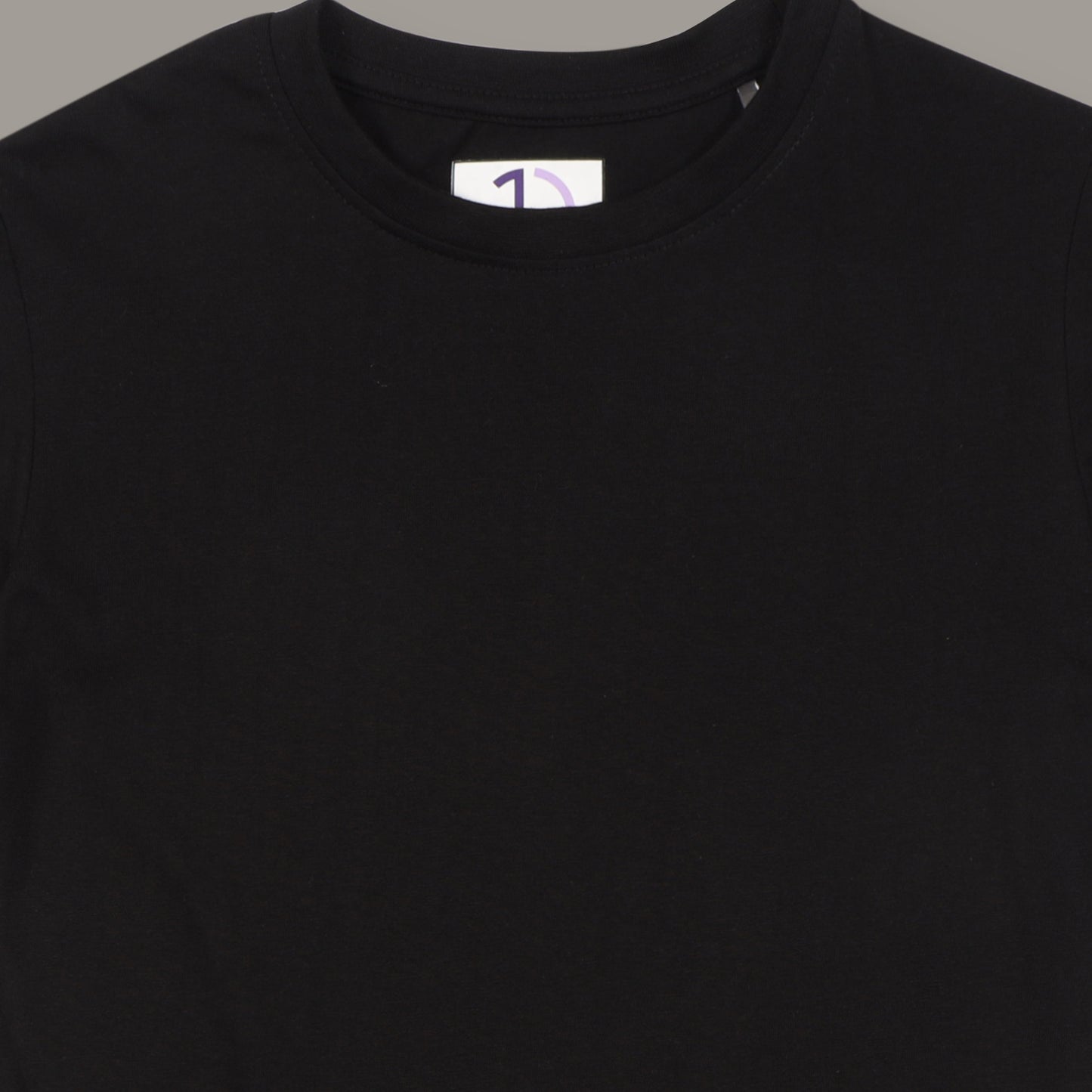 Boys Solid Black Longline Drop Shoulder T-Shirt