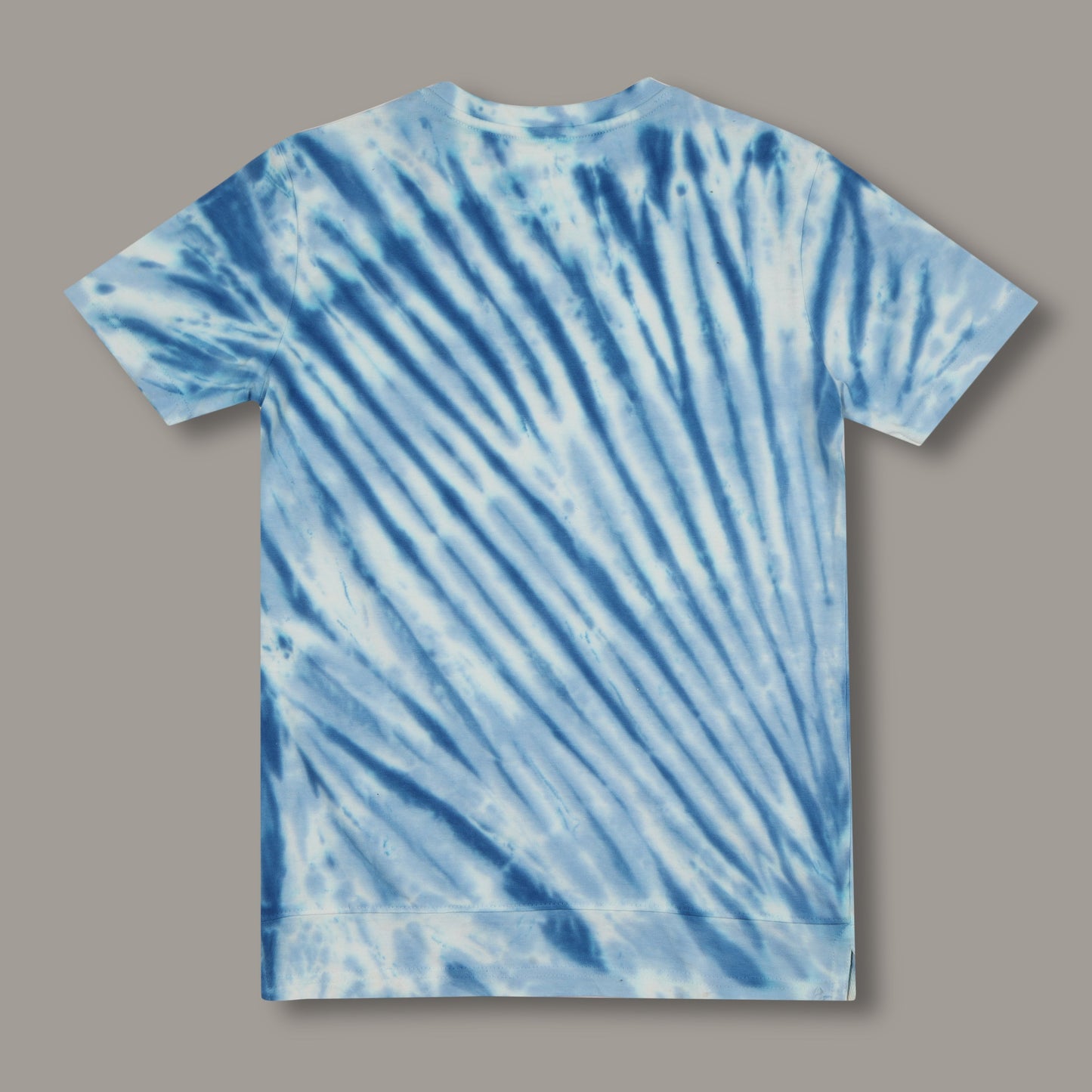 Boys Tie & Dye Blue Longline Drop Shoulder T-Shirt