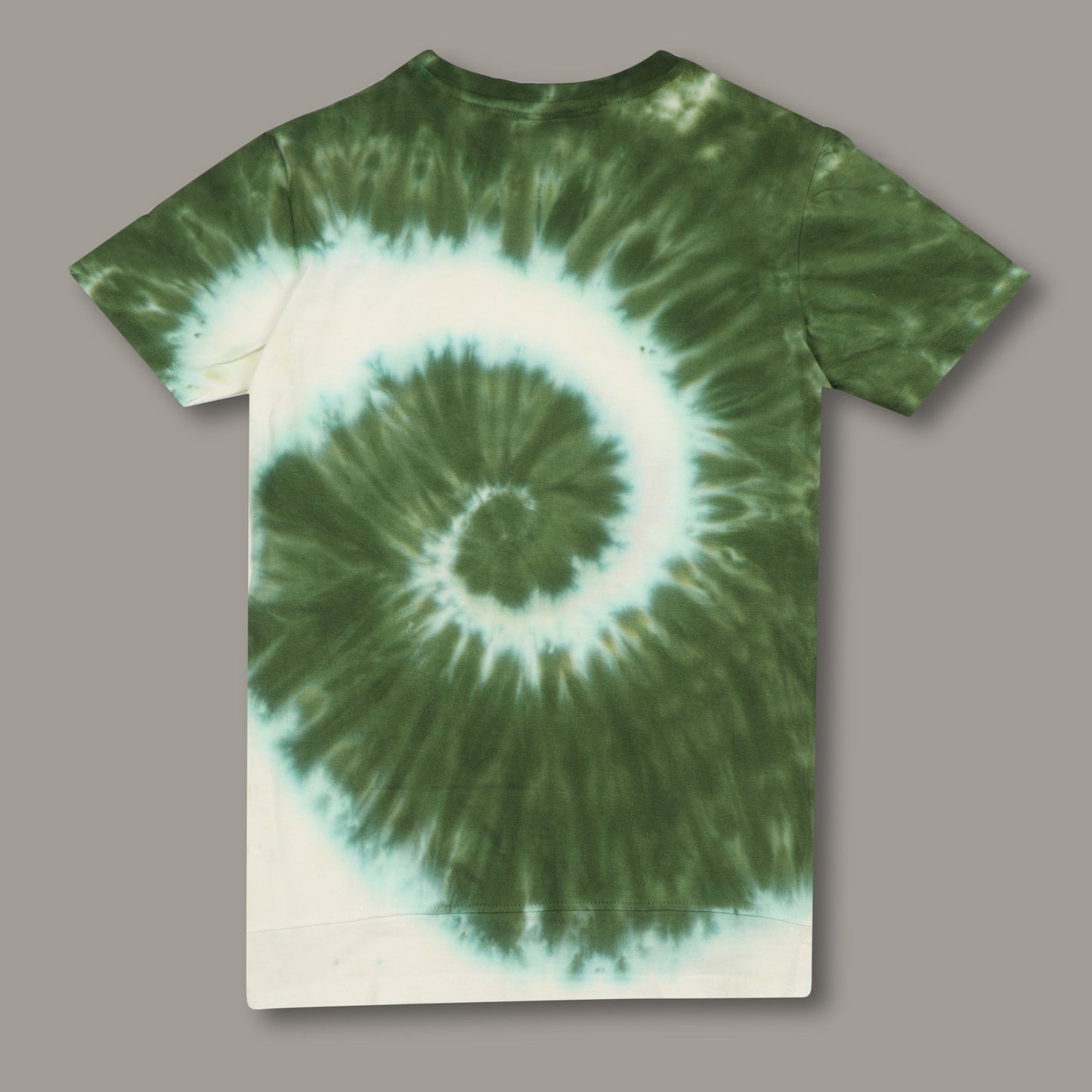 Boys Tie & Dye Green Longline Drop Shoulder T-Shirt