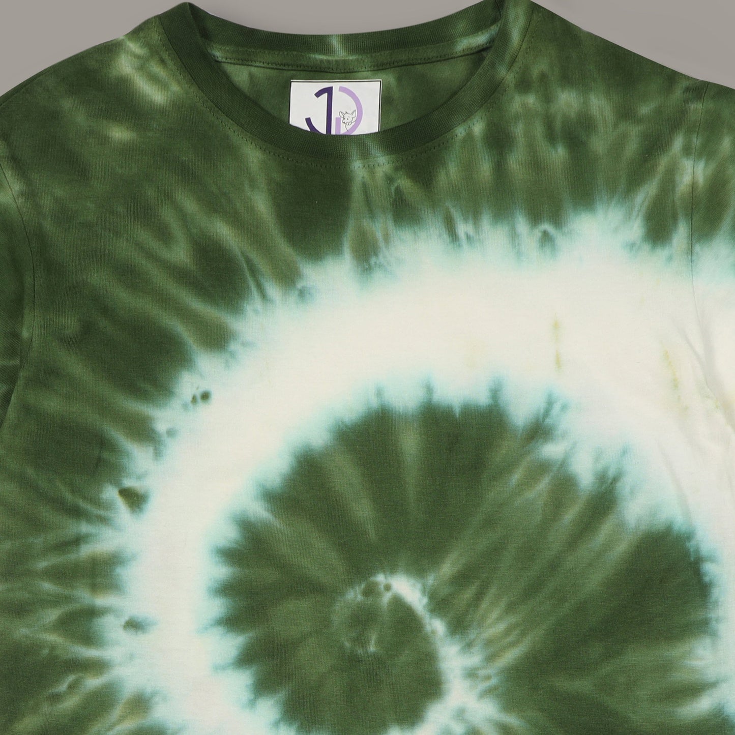 Boys Tie & Dye Green Longline Drop Shoulder T-Shirt