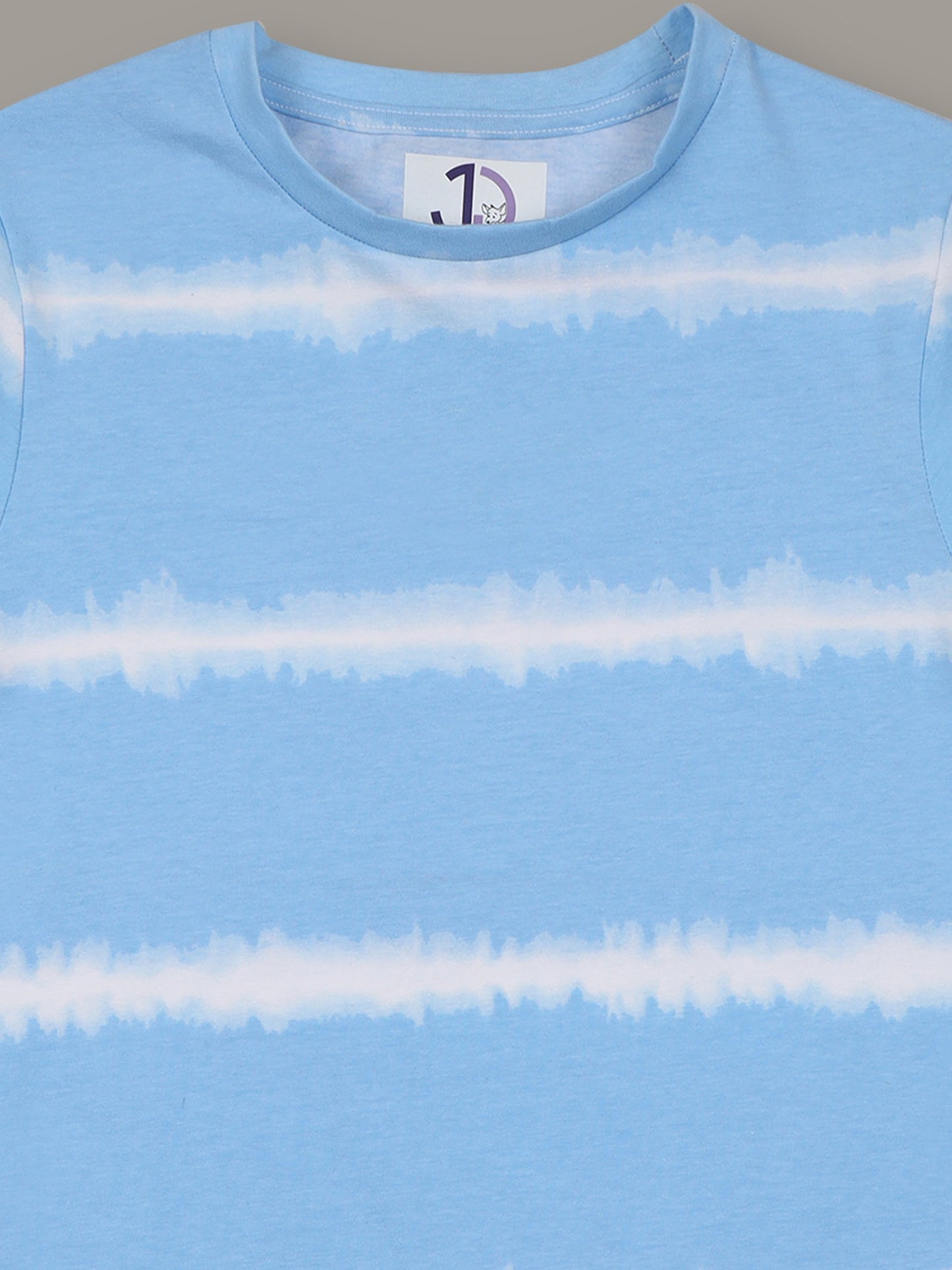 Boys Tie & Dye Blue Regular fit T-Shirt